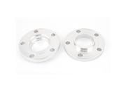 Car 5X120 Bolt 15mm Thickness Wheel Hub Adapter Spacer Silver Tone Pair