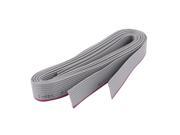 2Pcs 1M 10 Pin IDE PATA Extension Flat Ribbon Cable Wire Gray