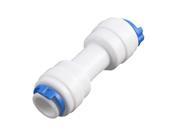 Plastic 6.5mm to 6.5mm Push in Water Dispenser Quick Adapter Connector