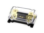 Unique Bargains Car 60A 1 in 1 Out Digital ANL Fuse Holder Black Gold Tone