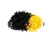 Unique Bargains 750Pcs 3mm 2 1 Heat Shrink Tube Sleeving Wrap Wire Kit Black Yellow