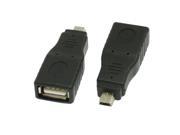Unique Bargains 2 x USB A Female to 5 Pin DC Audio Plug Jack Convertor