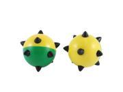2Pcs Satellite Shape Pet Cat Plastic Ball Bell Shaking Sound Toys