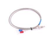 K Type 0 400C M6 Thread Dia 1mm Pitch Thermocouple Sensor 3.3Ft Length