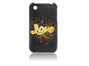 Plastic Love Print Hard Back Phone Case Cover for iPhone 3G