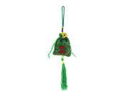 Automobile Decoration Braid Nylon String Sachet Hanging Ornament Green 28cm