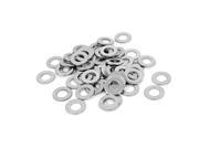 50pcs Silver Tone 304 Stainless Steel Flat Washer 5 16 for Screws Bolts