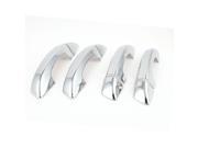 Unique Bargains 4 in 1 Silver Tone Car Door Handle Covers Replacement for VW Golf