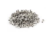 200 Pcs 15 64 D Shank 9 16 L Nickel Plated Oval Head Semi Tubular Rivets