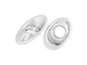 Unique Bargains Pair Silver Tone Chrome Plated Front Fog Light Covers Trims for Carnival