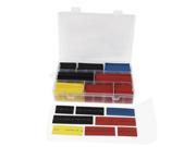 Unique Bargains 160Pcs Four Colors Assorted Sizes Heat Shrinkable Tube Sleeving Wrap Wire Kit