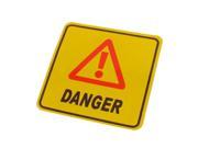 11cm x 11cm Danger Pattern Self Adhesive Reflective Decal Warning Sign Sticker