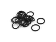 Unique Bargains 10Pairs 15.4mm Outside Dia 1.8mm Cross Section Industrial Rubber O Rings Seals
