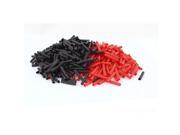 Unique Bargains Red Black 4mm Dia 2 1 Polyolefin Heat Shrink Tubing Shrinkable Tube 30mm 600pcs