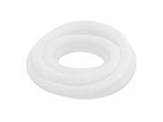 Flexible Corrugated Hose Tubing White 16x20mm 2.5M Long for Pond Pump Filter