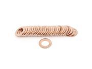 50cs 12x20x1.5mm Copper Flat Washer Gasket Spacer Seal Ring Tightening Fasteners