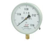 Gold Tone 20mm Connector Class 1.6 Water Air Pressure Gauge 0 0.16MPa