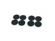 Furniture Cabinet Round Self adhesive Protection Cushion Pads 8 Pcs Black