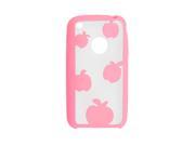 Plastic Frame Shell Phone Cover Guard Pink for iPhone 3G