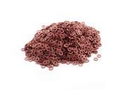 3200pcs 2.5mmx5mmx0.5mm Red Flat Insulating Fiber Washer Gasket for Screws