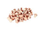 50 Pcs 5 32 Diameter 15 64 Long Shank Flat Head Copper Solid Rivets Fasteners