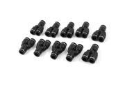 Unique Bargains 10 Pieces Air Pneumatic 8mm Y Shaped Push in Pipe Connectors Quick Fittings