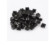 Unique Bargains 50 Pcs 4 Pin Self Lock Round Pushbutton Tactile Tact Switches 12x12x9mm