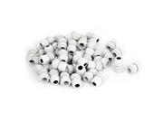 Unique Bargains 50 Pcs PG9 3.5 8mm Cable Stuffing Glands Locknut Cord Connector Fastener White