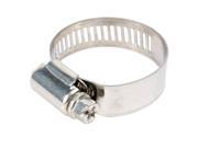 Unique Bargains 10Pcs 21 38mm Adjustable Stainless Steel Gas Water Pipe Hose Clamp Clip Hoop