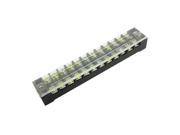 600V 15A 12 Positions Double Rows Covered Terminal Barrier Block Cable Board