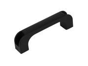 Cabinet Cupboard Drawer Recessed Black Plastic Flush Pull Handle 141mm Long