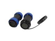 SD28 28mm Male Female 12P Waterproof Aviation Cable Connector 2Pcs