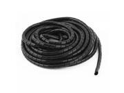 Unique Bargains 8mm OD 9M PE Polyethylene Spiral Cable Wire Wrap Tube Black
