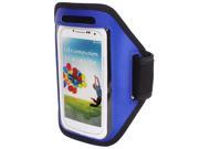 Outdoor Jogging Running Sports Armband Case Cover Blue for S3 S4 i9300 i9500