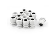 14pcs PG16 Waterproof Cable Glands Connector for 10 14mm Dia Wire