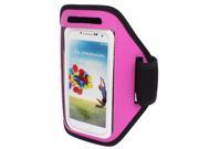 Outdoor Jogging Running Sports Armband Case Cover Fuchsia for S3 S4 i9300 i9500