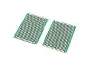 Unique Bargains 2pcs Double sided FR 4 PCB Universal Printed Circuit Board 50mmx70mmx1.6mm