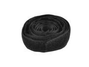 Unique Bargains Industrial Dual Attaching Side Black Electric Cable Cord Tape Ribbon