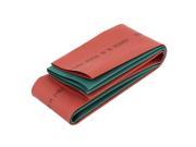 2pcs 35mm Dia 500mm Long Heat Shrink Tubing Wire Wrap Cable Sleeve Red Green