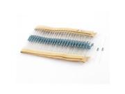 Unique Bargains 300 Pcs 1 4W 1% Tolerance 82 Ohm Flameproof Axial Metal Film Resistor