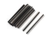 Unique Bargains 20pcs 40 Way Double Row Straight Pin Male Header Strip 2.54mm Pitch