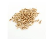 Unique Bargains 100 Pcs 10x5mm Gold Plated Lobster Trigger Claw Clasps Jewelry Connector Kits