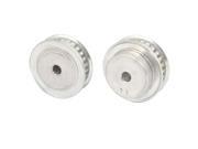Unique Bargains 2 Pieces Stainless Steel 8mm Bore 6mm Pitch 28T Timing Pulley for 11mm Wide Belt