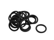 Unique Bargains 20pcs Metric 14.8mm OD 1.8mm Thickness Industrial Rubber O Ring Seal Black