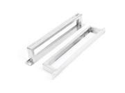 Unique Bargains 2 Pcs Silver Tone Cut out Bracket Stand Replacements for Air Conditioner