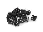 15pcs Solder Type 8PIN DIP Integrated Circuit IC Sockets Connector