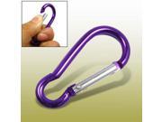 Camping Bag Carabiner Purple Aluminium Key Ring Chain