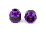 Unique Bargains 2pcs Motorcycle Aluminum Front wheel Drop Resistance Fork Cup Purple Black