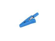 Unique Bargains Blue 2mm Socket Insulated Alligator Clip Test Lead Battery Clamp Connector