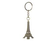 Metal Mini Paris Eiffel Tower Model Keyring Keychain Bag Pendant 2 Pcs